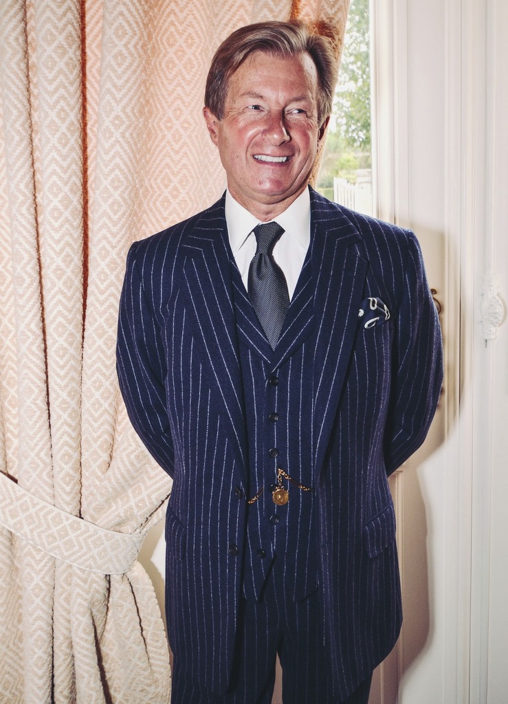 Skræddersyet jakkesæt af Malcolm Plews på Savile Row