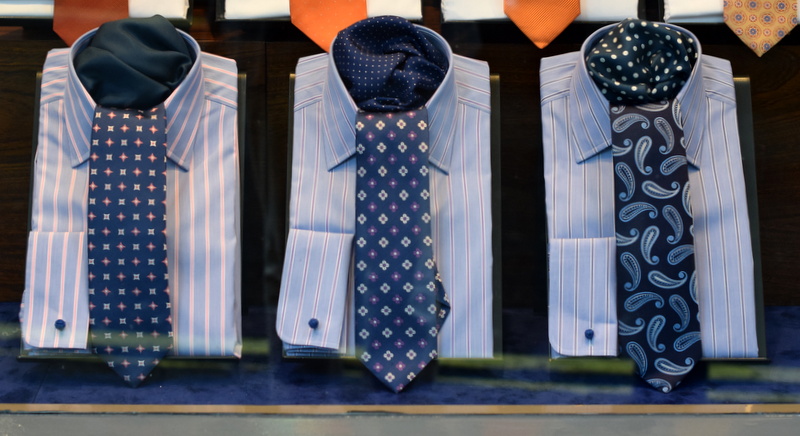 Mønstrede slips og skjorter