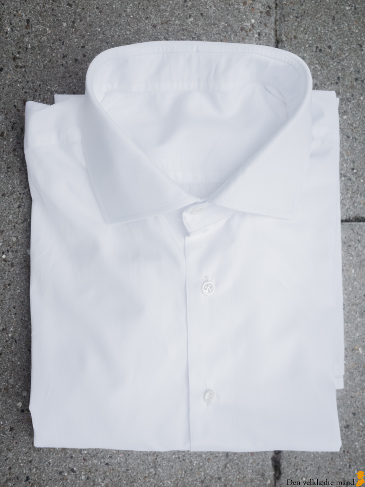 klassiske skjorter til mænd, hvid, poplin