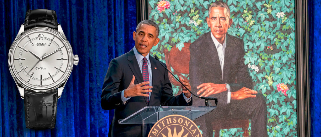 Rolex Cellini ur på Barack Obama