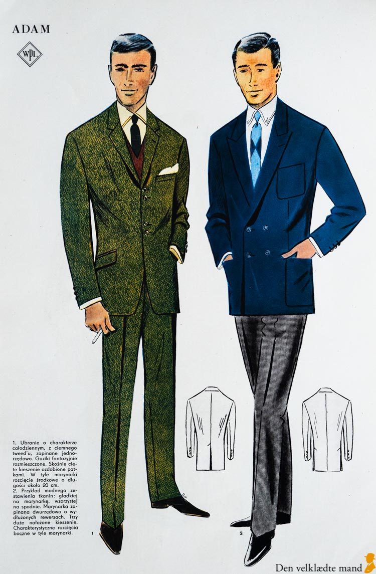 jakkesæt til mænd 1965